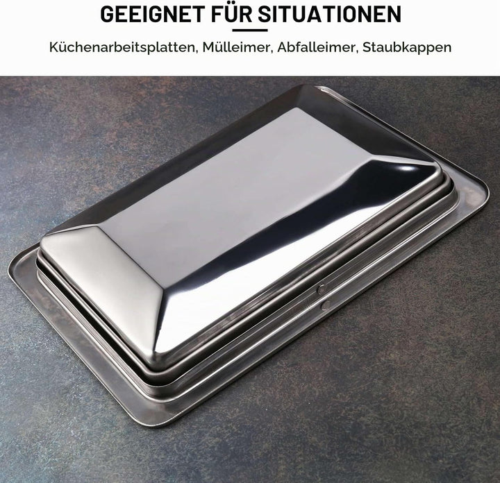 Edelstahl MüLl Klappen Deckel MüLleimer AbdeckspüLung Eingebauter Balance Schaukel Klappen MüLl Deck