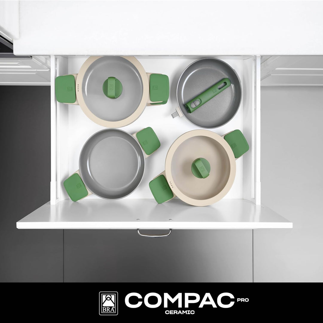 BRA Compac Pro Ceramic | Kochgeschirrset, Aluminiumguss