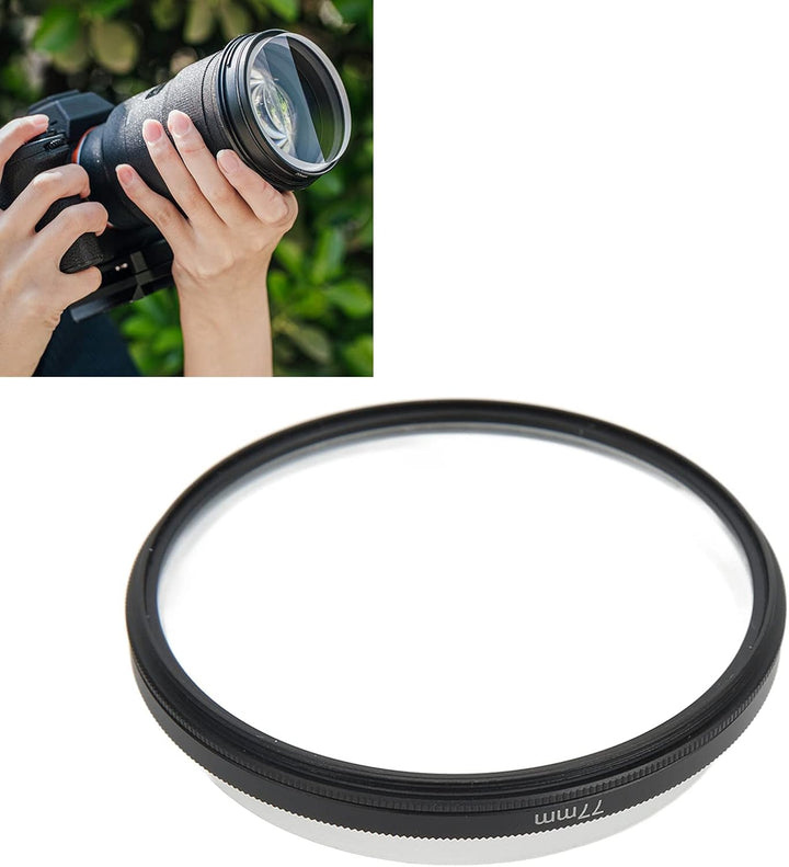 Zunate Doppelseitiger Spezialeffektfilter, 77 mm Fraktal Fotografie Prismenkamerafilter, mit Geister