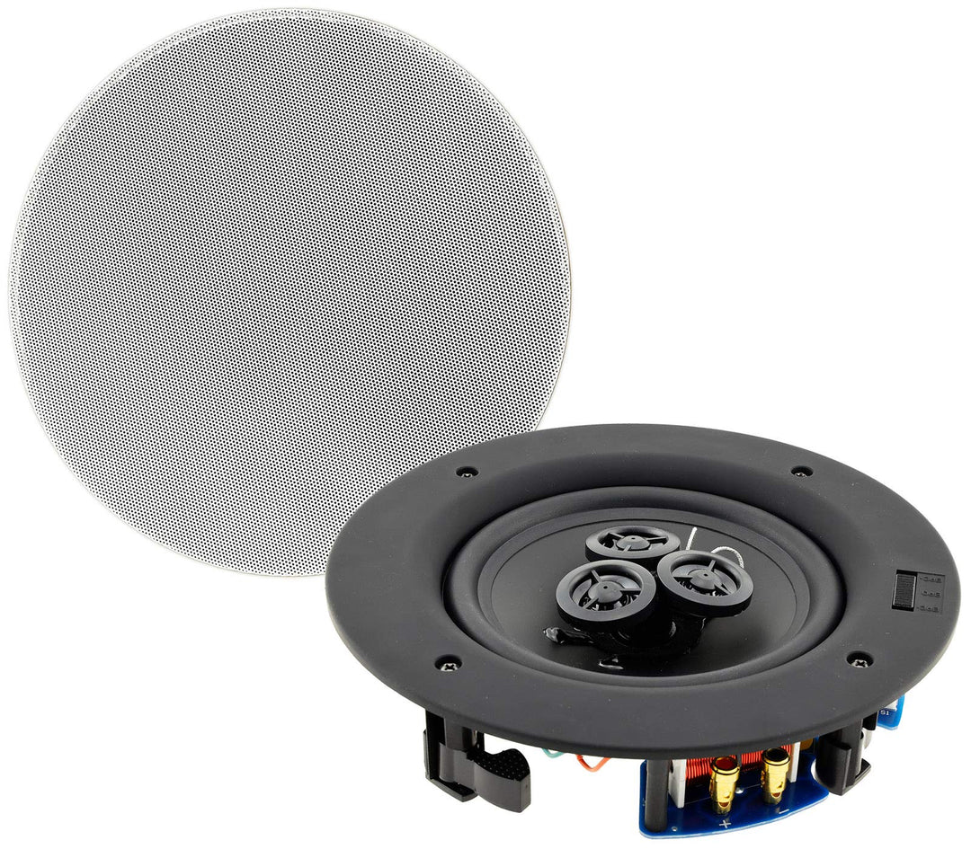 ChiliTec Einbaulautsprecher Lautsprecher CTE-30W für Decke Wand 2-Wege 80Watt High End Rund 234x60mm