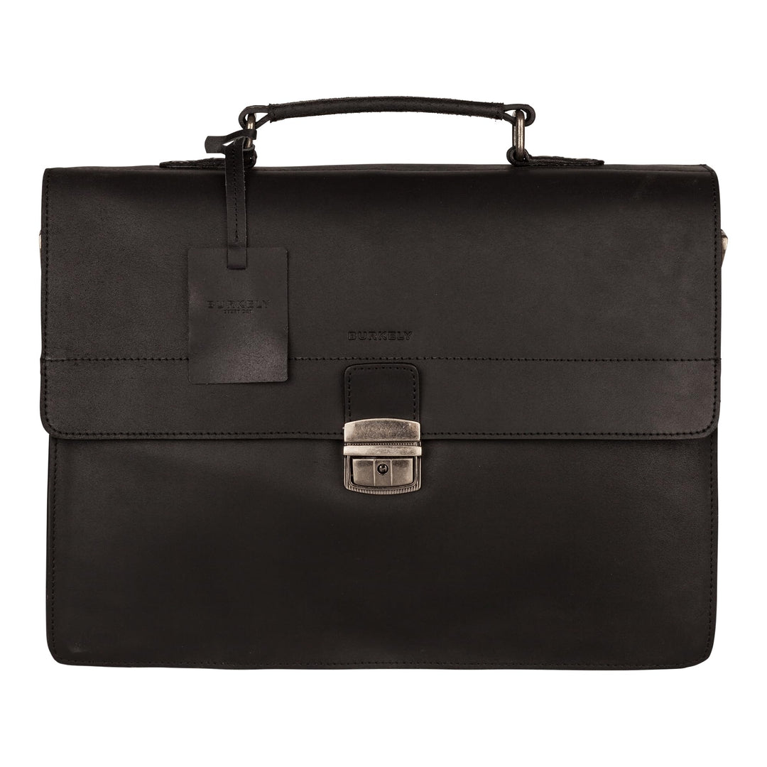 Burkely Vintage Dean - Aktentasche 38 cm Schwarz, Schwarz