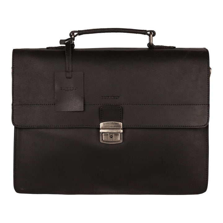Burkely Vintage Dean - Aktentasche 38 cm Schwarz, Schwarz