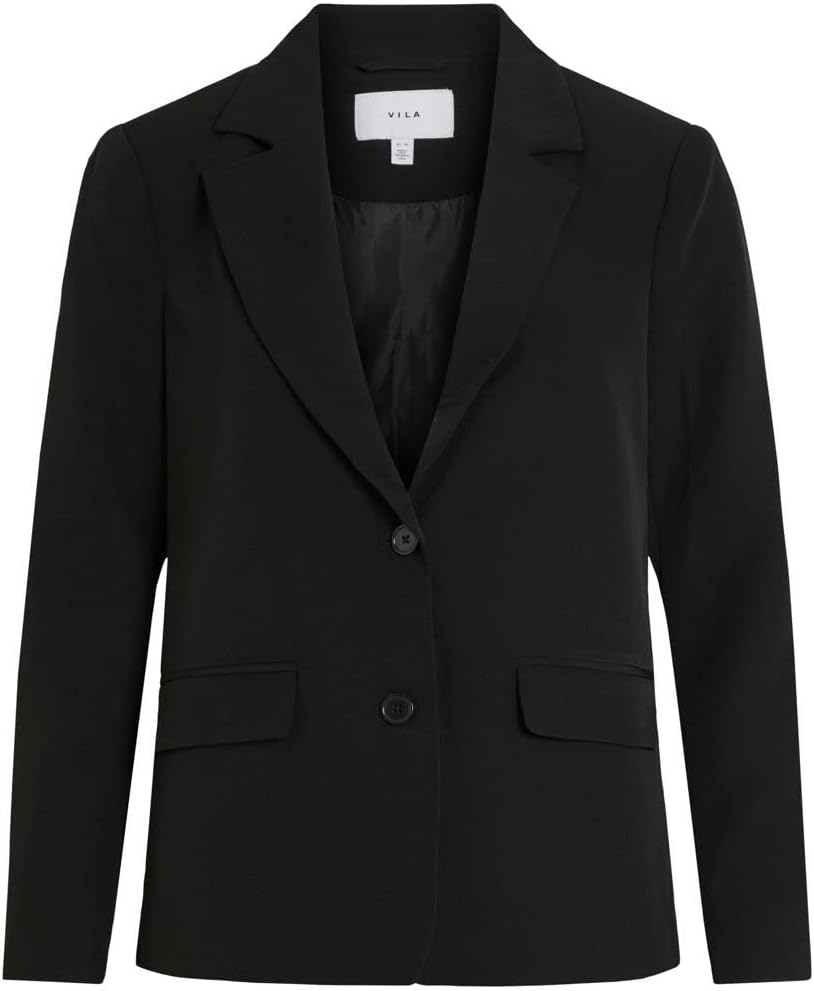 Vila Damen Vikamma Loose Noos Blazer 36 Schwarz, 36 Schwarz