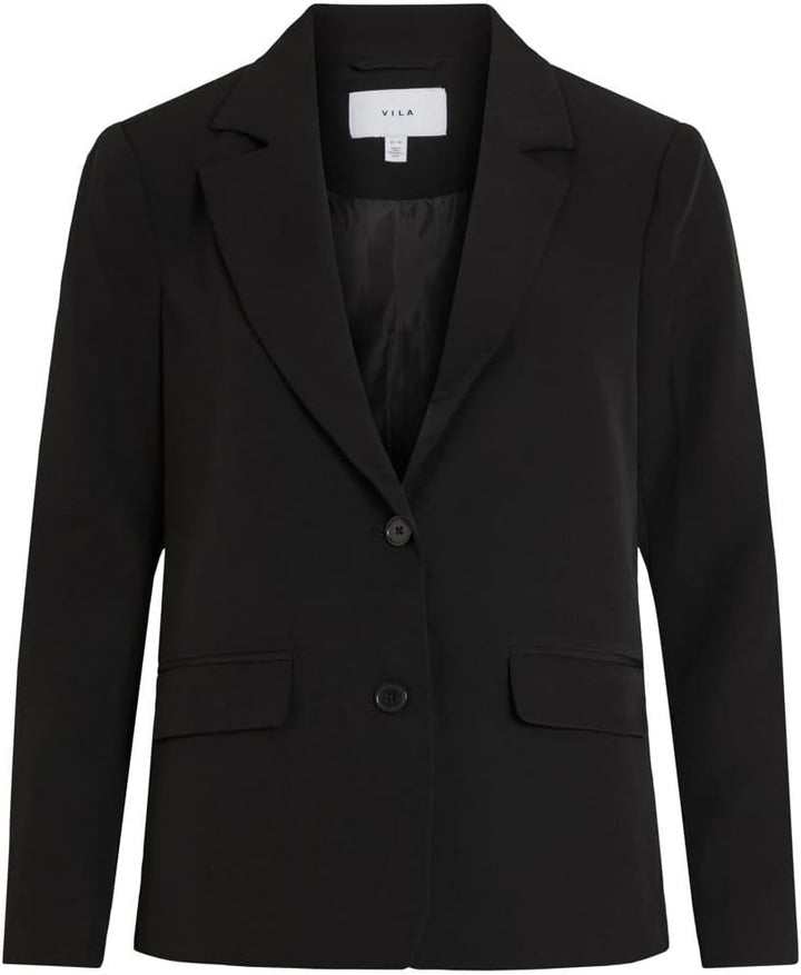 Vila Damen Vikamma Loose Noos Blazer 36 Schwarz, 36 Schwarz