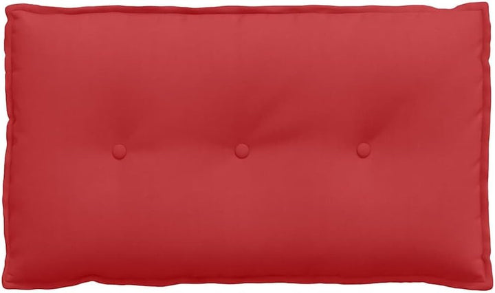 vidaXL Rückenkissen Rot 80 x 19 x 50 cm Stoff, Wohnzimmer, rechteckig, modern, abnehmbare Bezüge, Un