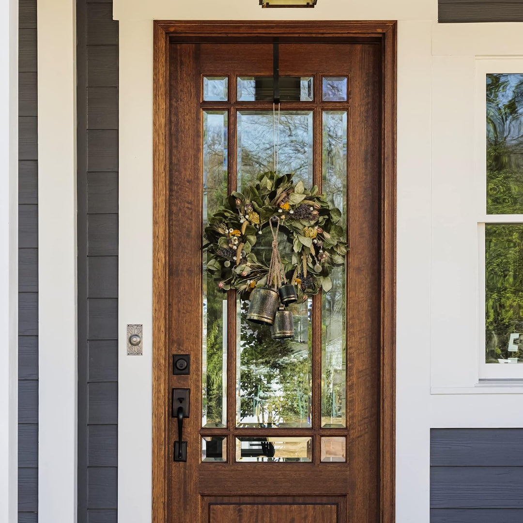 KPCB Weihnachtsglocke Windspiele Hanging Vintage Bells Garden Set mit 3 Rustikalen Bronzeglocken Dek