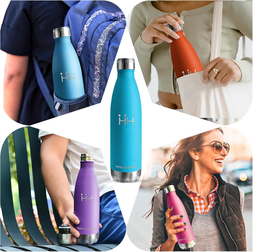 HoneyHolly Trinkflasche Edelstahl - 750ml - Thermosflasche, BPA-Frei, Trinkflasche Sport - Auslaufsi