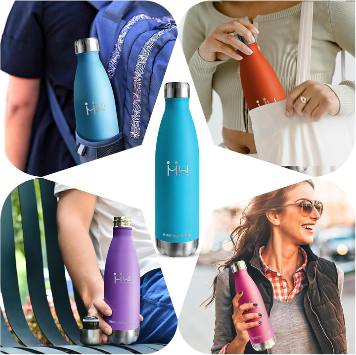 HoneyHolly Trinkflasche Edelstahl - 750ml - Thermosflasche, BPA-Frei, Trinkflasche Sport - Auslaufsi