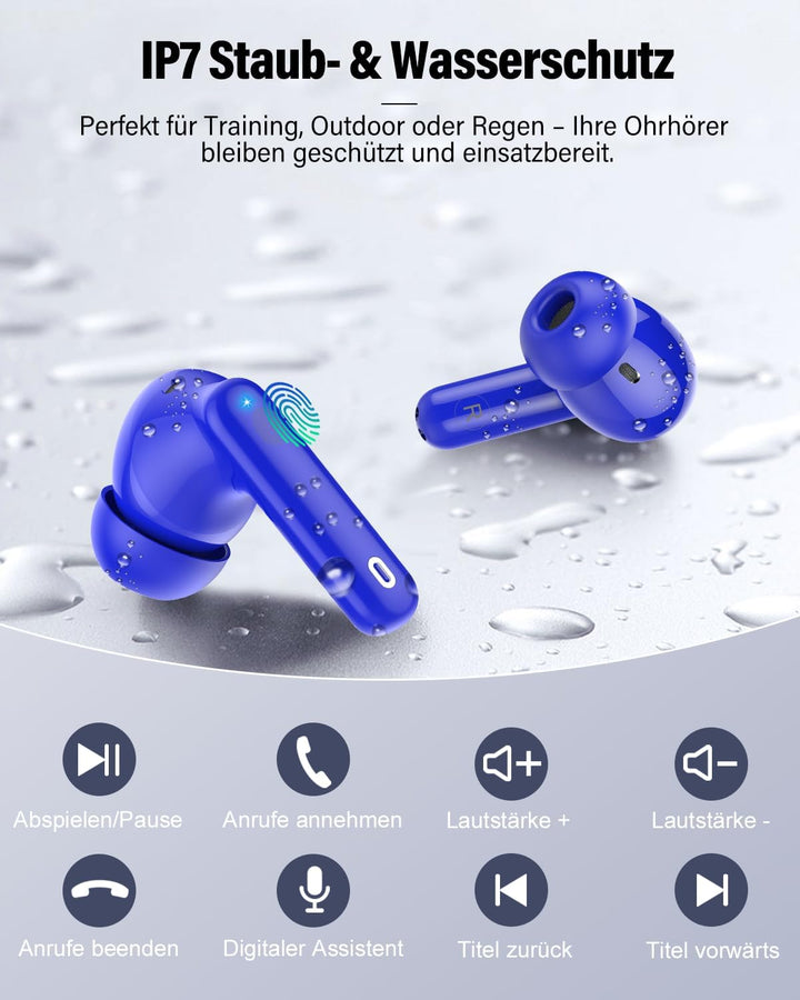 Btootos Bluetooth Kopfhörer, Kopfhörer Kabellos Bluetooth 5.4 mit App Sport In Ear Kopfhörer, Wirele