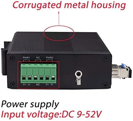 POE-Switch 4 Ports Gigabit-Industrial-Ethernet-Switch mit PoE 802.3at - 30 W/Port SingleMode Bis zu