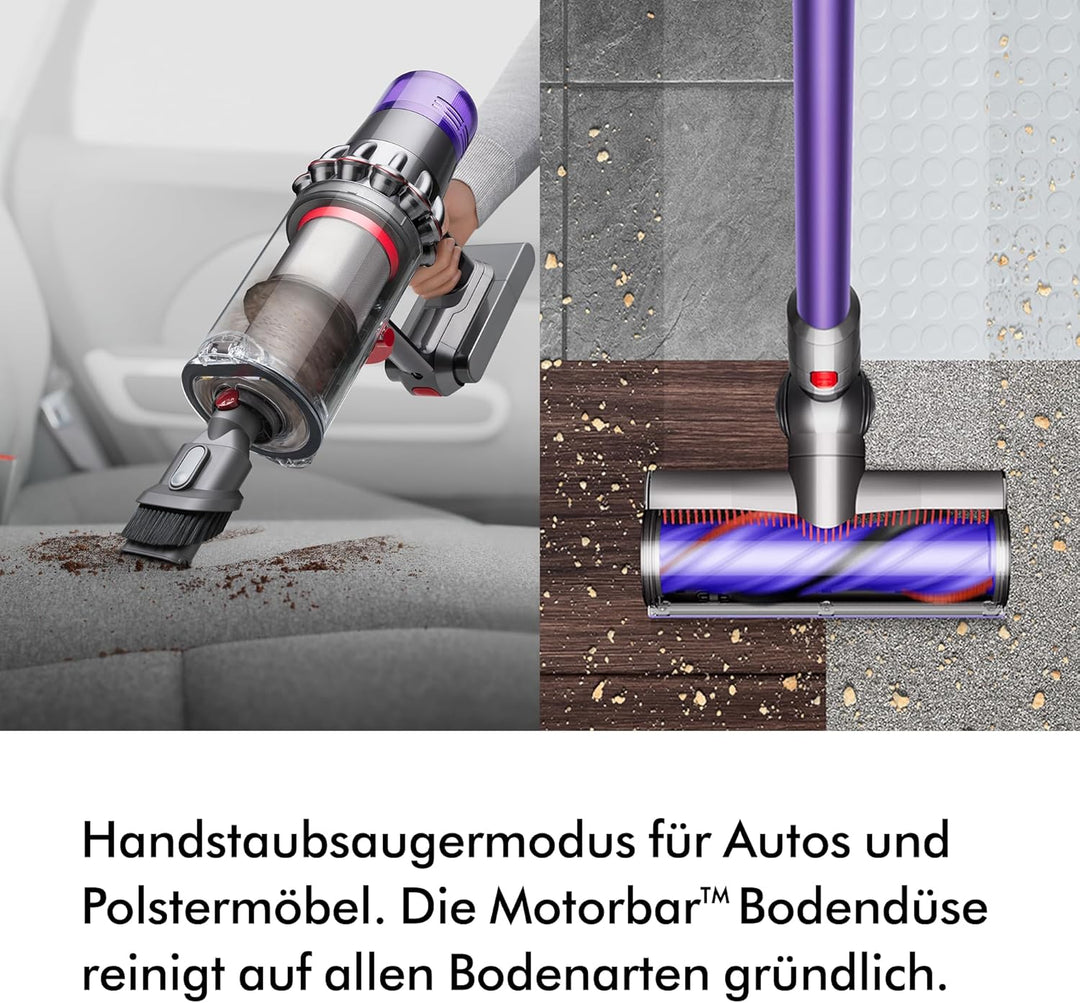 Dyson V11™ Extra Kabelloser Staubsauger, 185 Airwatt, 60 Minuten Laufzeit, Motorbar™ mit Haarentwirr