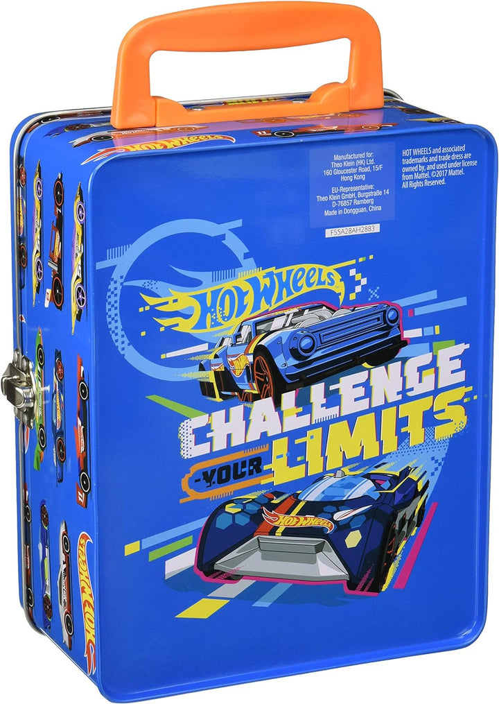Theo Klein 2881 Hot Wheels Sammelkoffer I Metallkoffer für bis zu 50 Autos I Spielzeug für Kinder ab