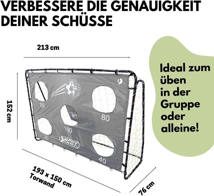 Best Sporting Fussballtor mit Torwand I Fussballtor Kinder mit verschiedenen Farbmotiven I Fussball