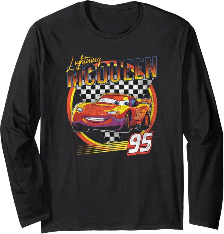 Disney Pixar Cars Lightning McQueen Vintage Race Langarmshirt