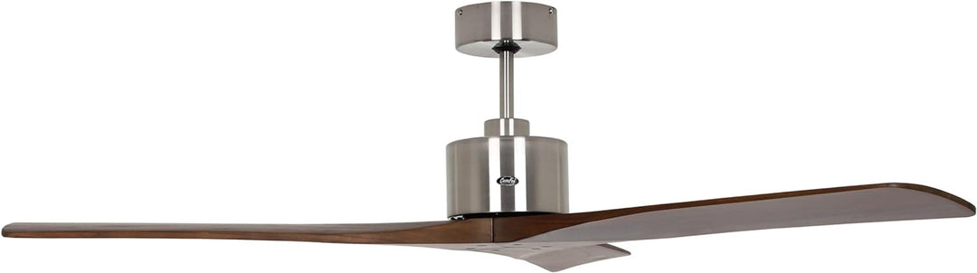 CasaFan MACAU BN-NB Deckenventilator Ø 132 Chrom gebürstet,
