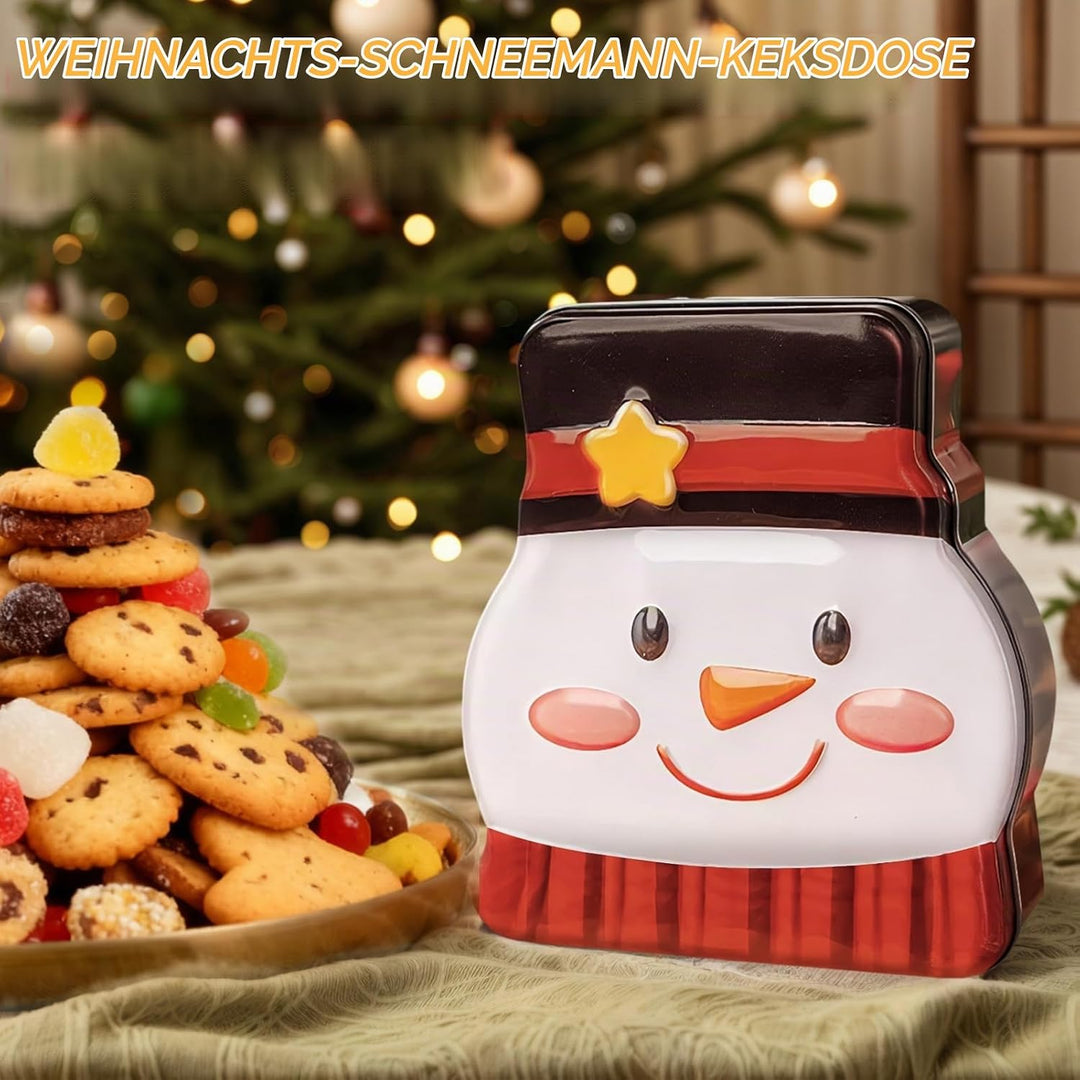 Keksdosen für Weihnachten, Keksdosen Schneemann, Plätzchendose Metall | Gebäckdosen, Vorratsdosen fü