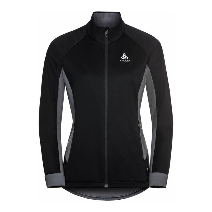 Odlo Damen Brensholmen_612661 Ski Jacket (1er Pack) S black - new odlo graphite grey, S black - new