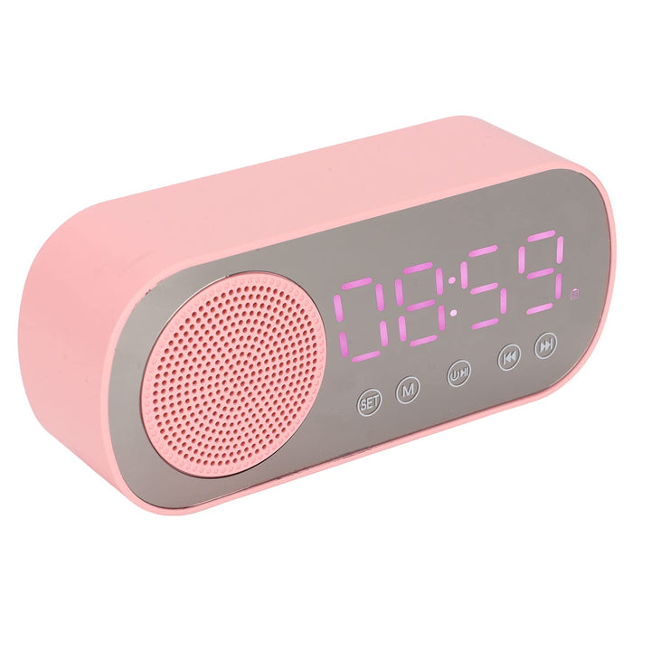 PUSOKEI Digitaler Wecker mit Bluetooth-Lautsprecher, UKW-Radio-Digitaluhr, Kabelloser HiFi-Wiedergab