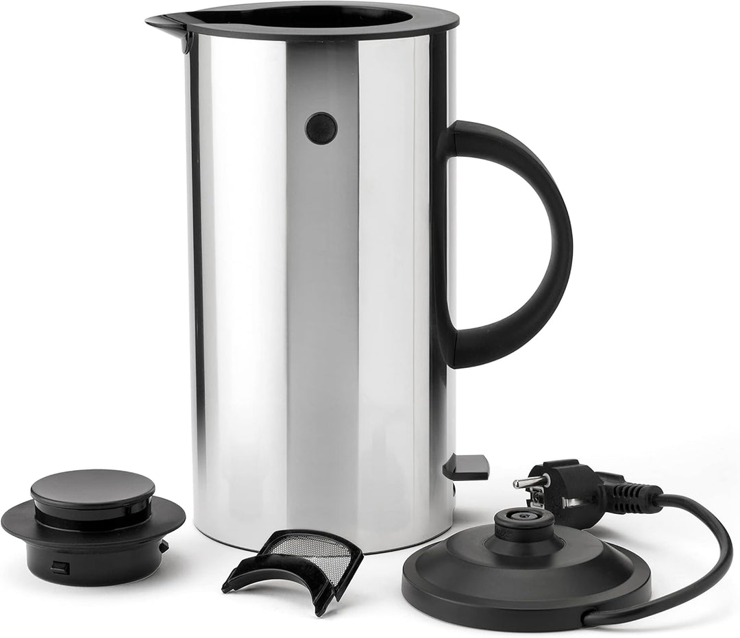 Stelton Wasserkocher EM77 - Elektrischer Kocher, Wasserkessel, Teekanne - Schnell kochend, niedriger