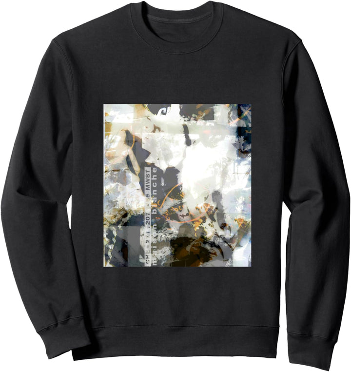maison blanche Absract Markenlogo Sweatshirt