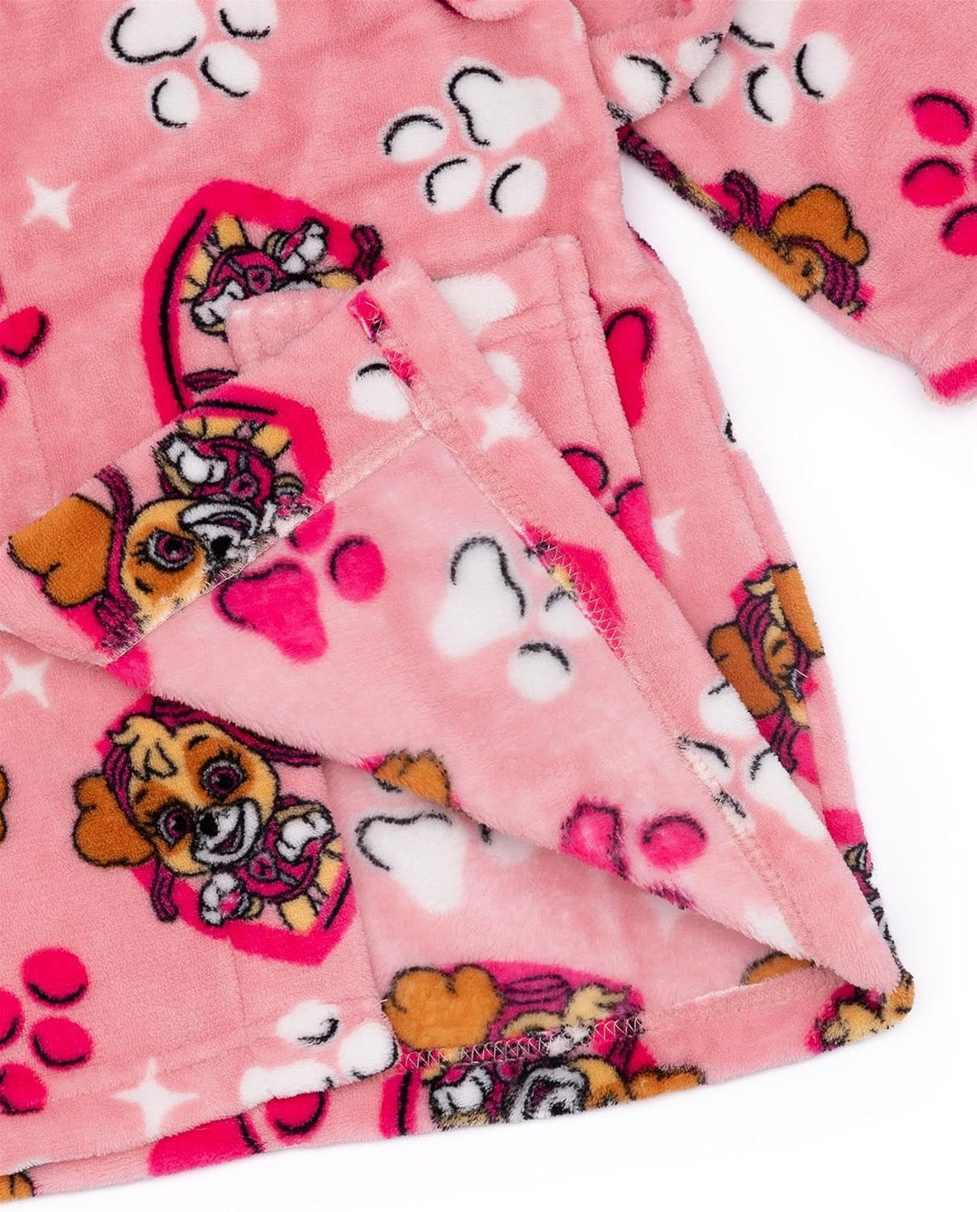 PAW PATROL Mädchen Rosa Kapuzenbademantel | Betrete das Abenteuer Mädchen Bademantel | Kuschle dich