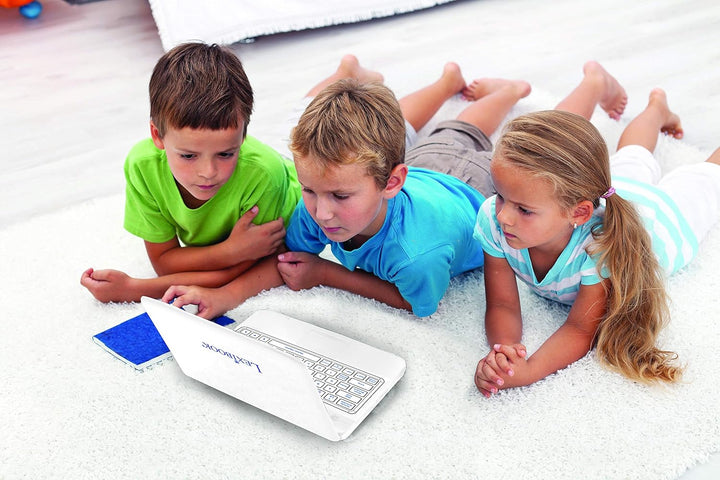 LEXIBOOK JC598i1_01 Lern- und Zweisprachiges Laptop Französisch/Englisch Spielzeug für Kinder mit 12