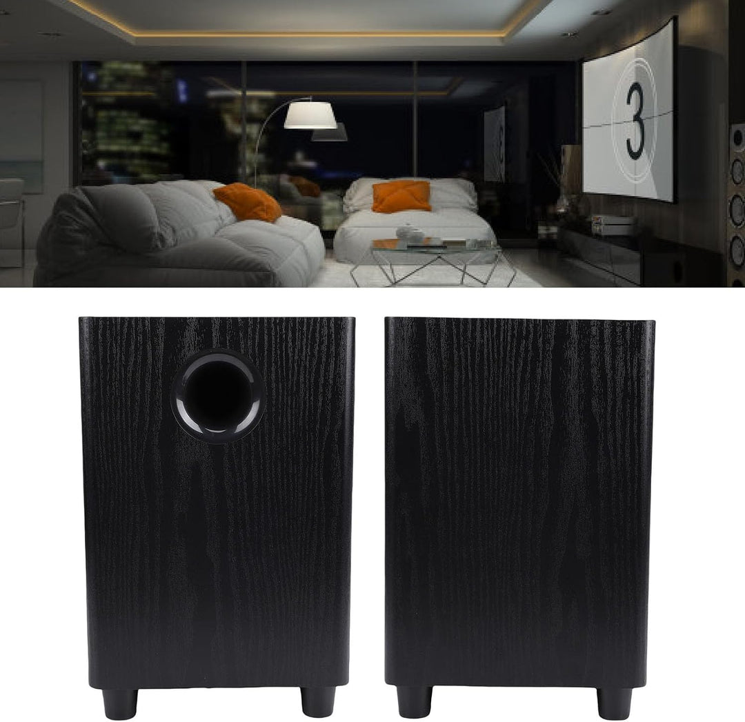 VBESTLIFE 6,5-Zoll-Passiv-Subwoofer, 100-W-Hochleistungs-MDF-Lautsprecher für Tiefe Bässe, mit Boden