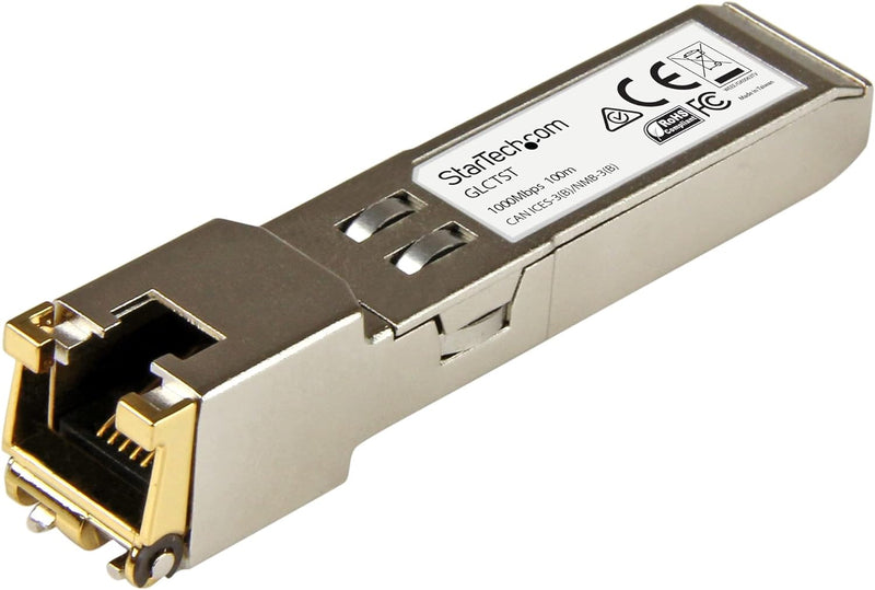 StarTech.com Gigabit RJ45 Kupfer SFP Transceiver Modul, Cisco GLC-T kompatibel, 1000Base-T, Mini-GBI