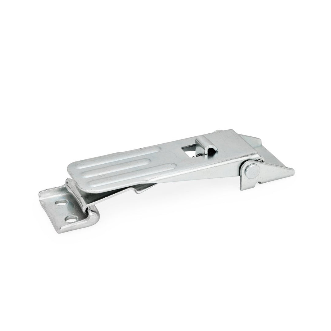 Ganter Normelemente | Spannverschlüsse - GN 821-400-S-ST-1 | Mit Sicherung | Stahl | verzinkt, blau