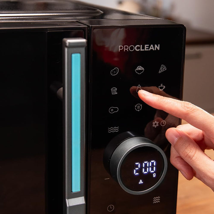 Cecotec Proclean 6120 Touchscreen-Mikrowelle mit Grill, 23 l, 800 W und 1000 W, Digital, gleichmässi