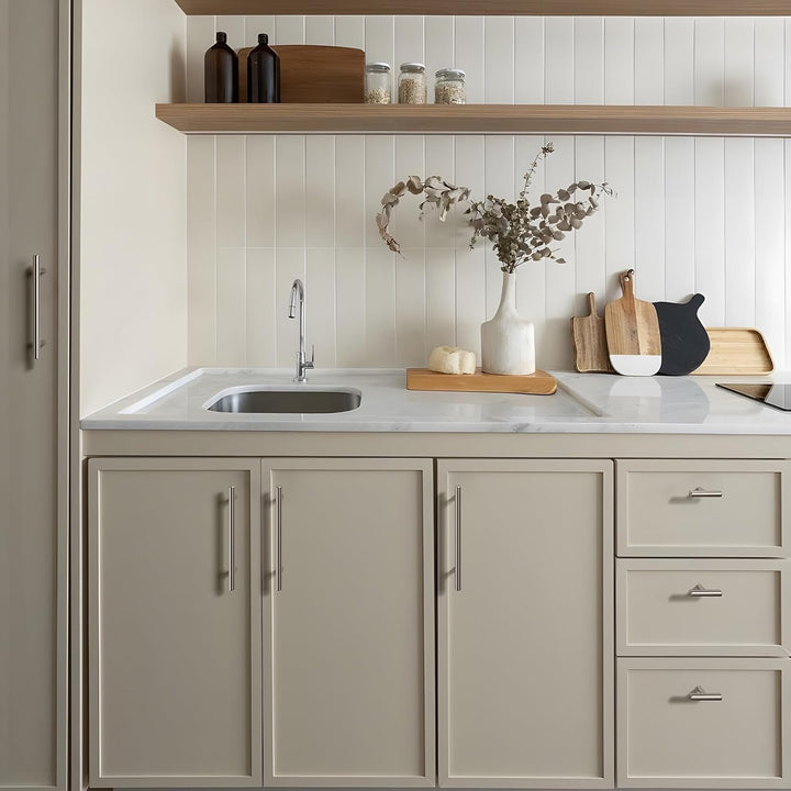 goldenwarm 15 Stück Möbelgriffe Edelstahl Türgriffe Küche -LS201BSS192 Schrank Schublade Türgriff St