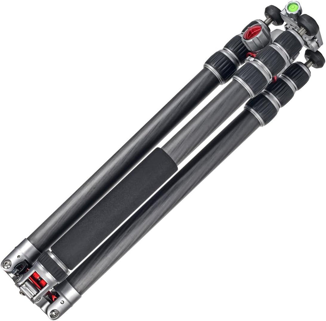 JUSINO Profi Traveller Karbon-Stativ Monopodfunktion TK-324C + Kugelkopf FGS-41 93cm Gesamthöhe mit