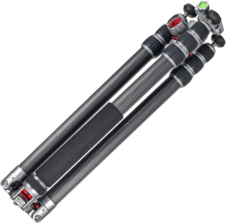 JUSINO Profi Traveller Karbon-Stativ Monopodfunktion TK-324C + Kugelkopf FGS-41 93cm Gesamthöhe mit