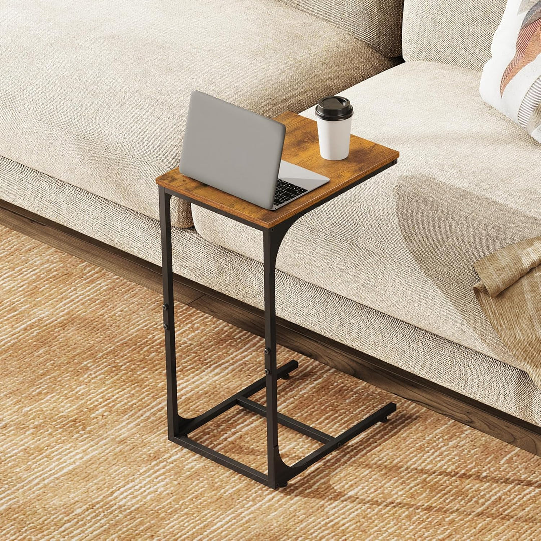 WLIVE Beistelltisch Couch, C Form Sofatisch, 30 x 40 x 62 cm, Beistelltische fürs Wohnzimmer, Schlaf