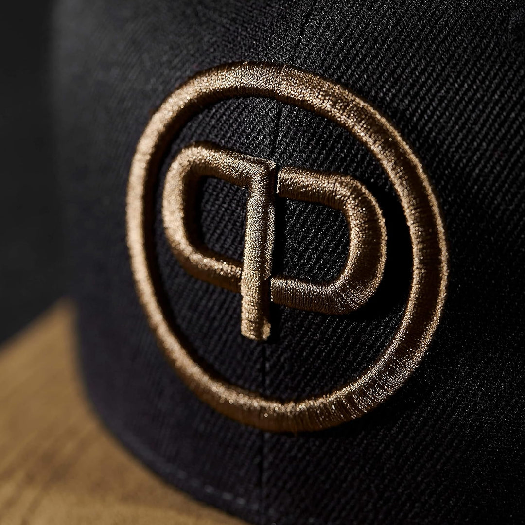 Pablo & Capone Snapback Cap - Black & Suede