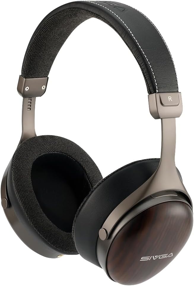 SIVGA SV021 PRO Hi-Fi Kopfhörer mit 50mm Dynamik-Treibern geschlossenes Holzgehäuse hohe Auflösung D