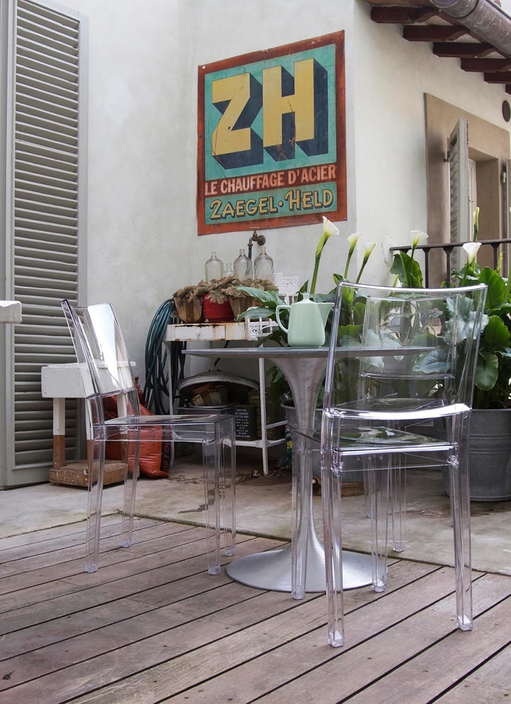 Kartell La Marie, 2er Set Stühle, Transparent Cristallo, Cristallo