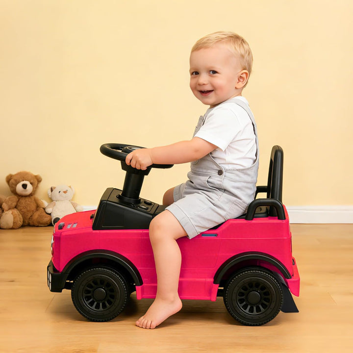 TCARAIWEN Kinder Rutschauto Mercedes-Benz Unimog Lizenz, Fuss-zu-Boden Rutscher für Kleinkinder 1-2