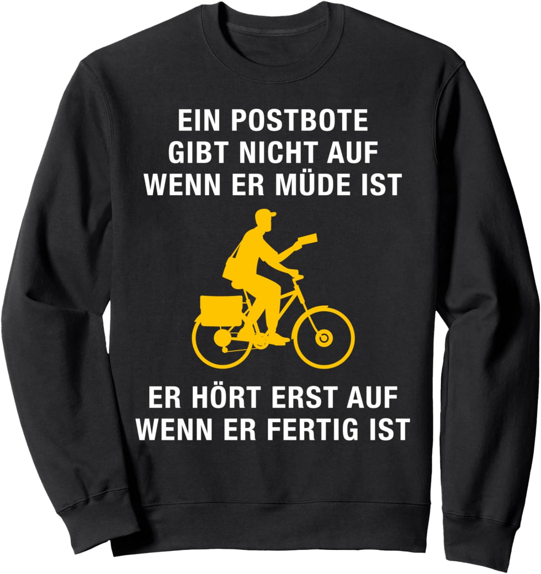 Postbote Zusteller Briefträger Fahrrad Outfit Geschenk Sweatshirt