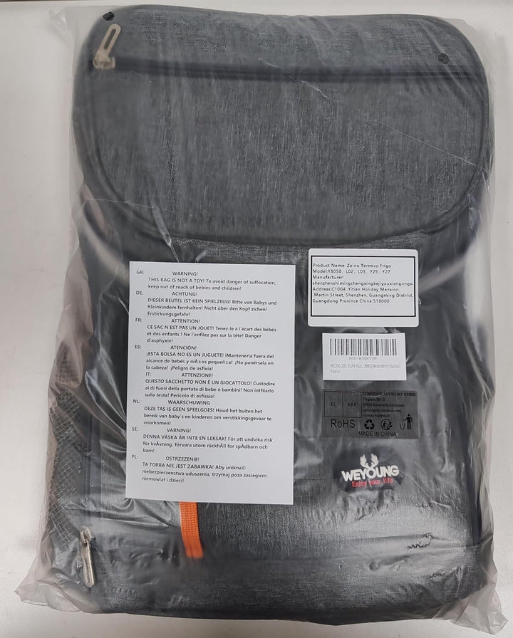 MCXKJ 28L Kühl Rucksack Kühlrucksack Kühltasche Picknicktasche Gross Isoliert Cooler Bag Männer Frau