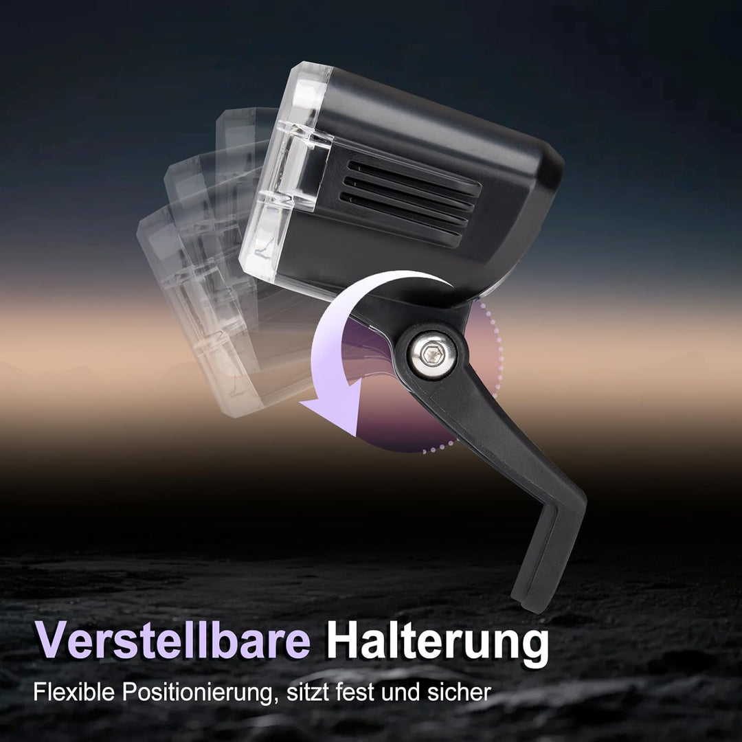 Fahrrad Frontlicht LED 30-100 Lux, Alu-Kühlkörper, 6-58V E-Bike/Fahrrad, IPX4/5, StVZO E-Bike 40lux,
