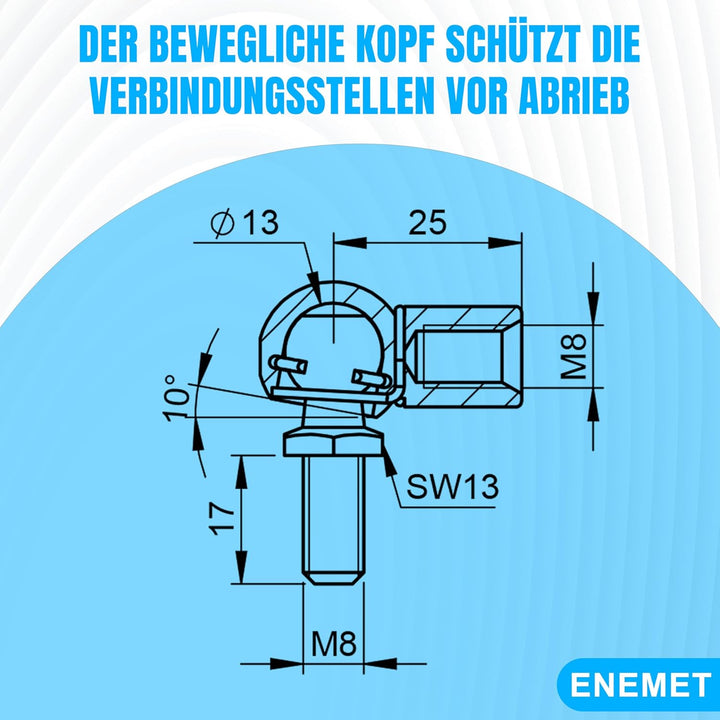 Universal Gasdruckfeder für Türen, Autos & Schränke | Dämpfer gegen Knallende Türen, Stabiler Stossd