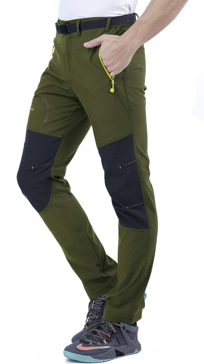 CARETOO Herren Wanderhose Trekkinghose Outdoorhose Softshellhose Funktionshose Skihose Verdickte War