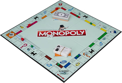 Familienspiel Monopoly für 2 bis 6 Spieler, Spiel für Kinder ab 8 Jahren, mit Fankarten, mehrfarbig,