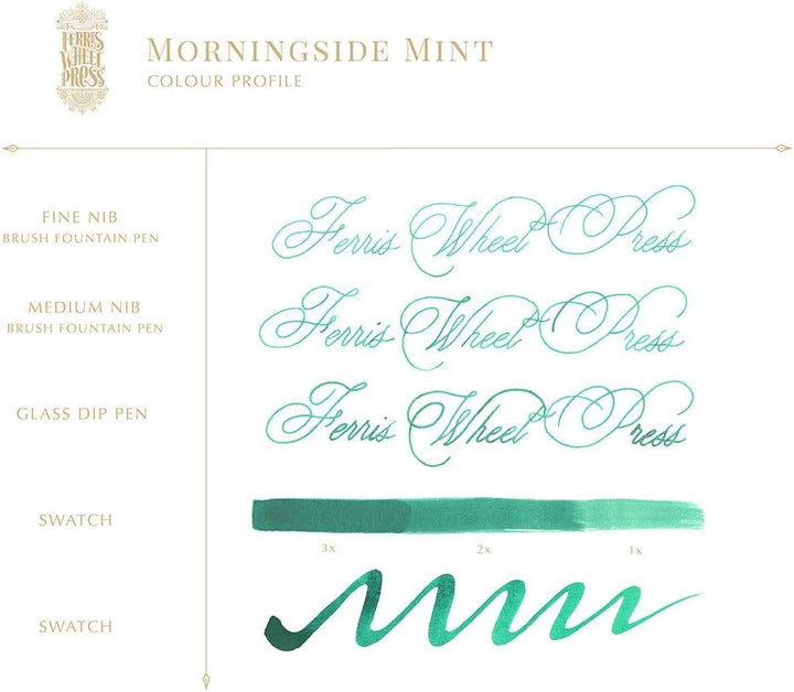 Ferris Wheel Press Fountain Pen Ink | Everyday Ink Collection | Pale Green | 38ml Pale Green 38ml, P