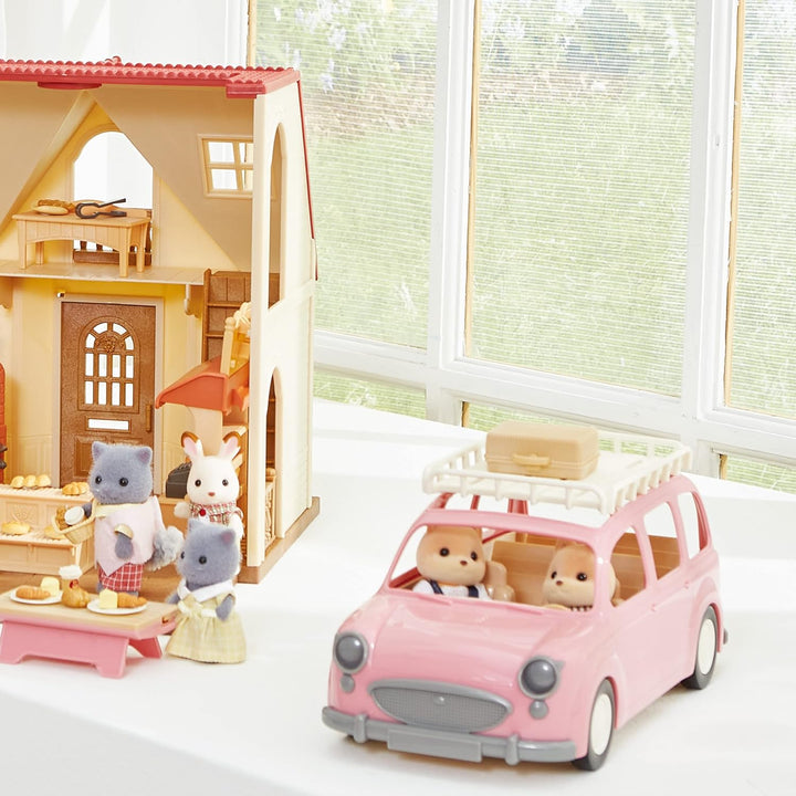 Sylvanian Families L5535 Familienauto mit Picknickzubehör - Puppenhaus Auto Spielset