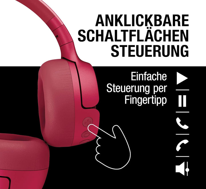 Fresh 'n Rebel Code Fuse, Bluetooth-Kopfhörer on-Ear, kabellos, 30 Stunden Spielzeit, mit Mikrofon u