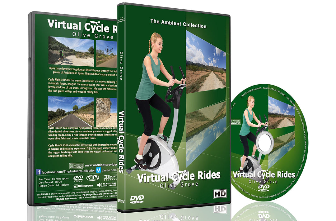 Virtuelle Fahrradstrecken – Olivenhaine – Für Indoor Radfahren, Laufband und Laufworkouts