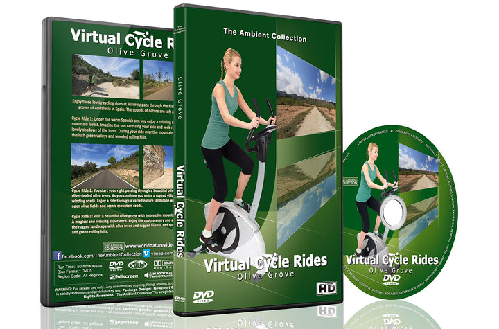 Virtuelle Fahrradstrecken – Olivenhaine – Für Indoor Radfahren, Laufband und Laufworkouts