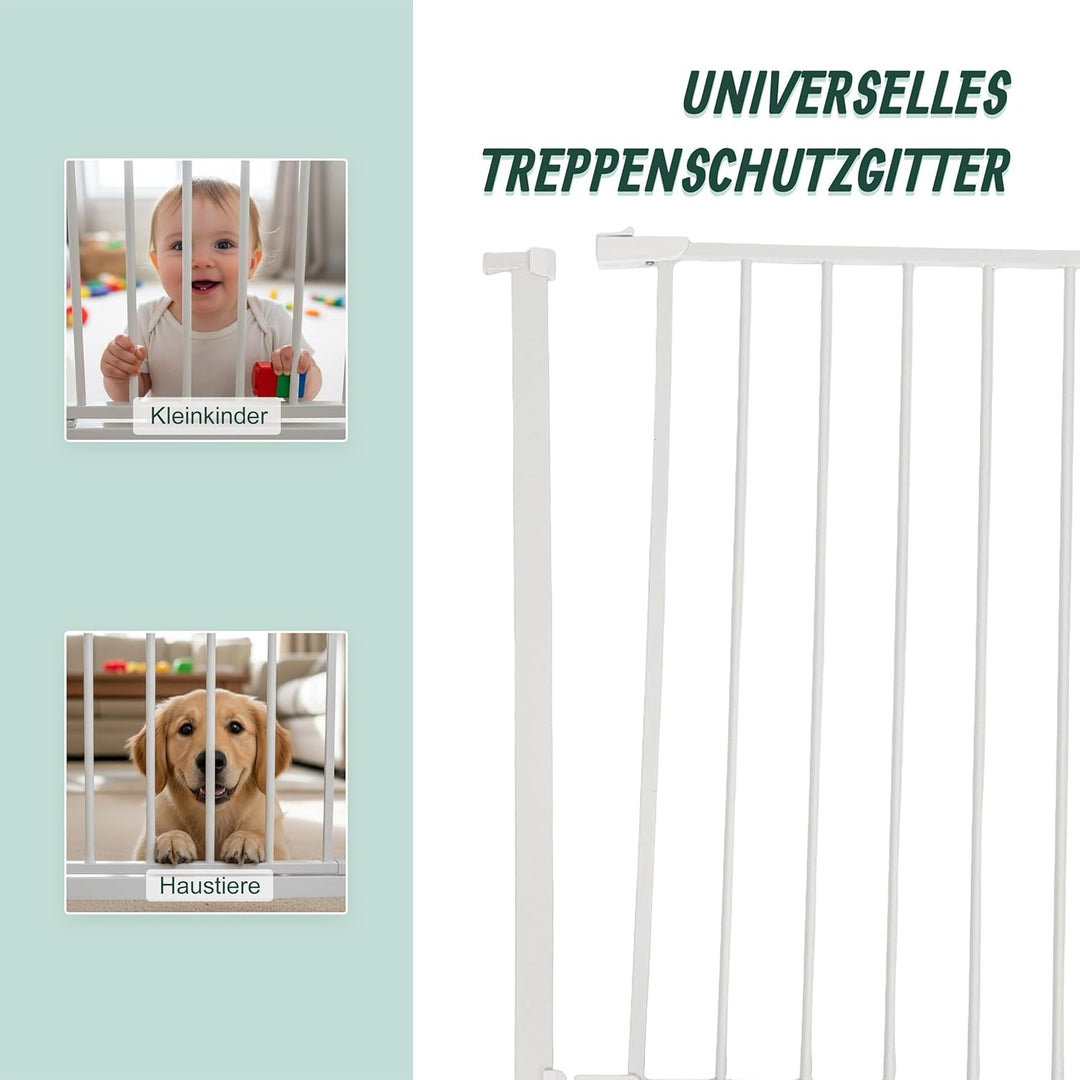Relaxdays Treppenschutzgitter, 95–100 cm, ohne Bohren, Baby &amp; Kleinkind, Treppe &amp; Tür, Türschutzgitt